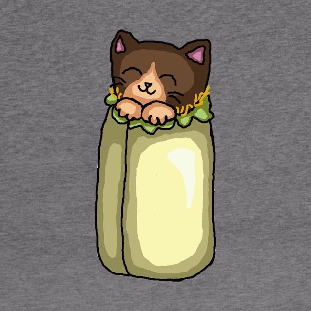 Purrito Burrito Cat by TacoCat Designs
